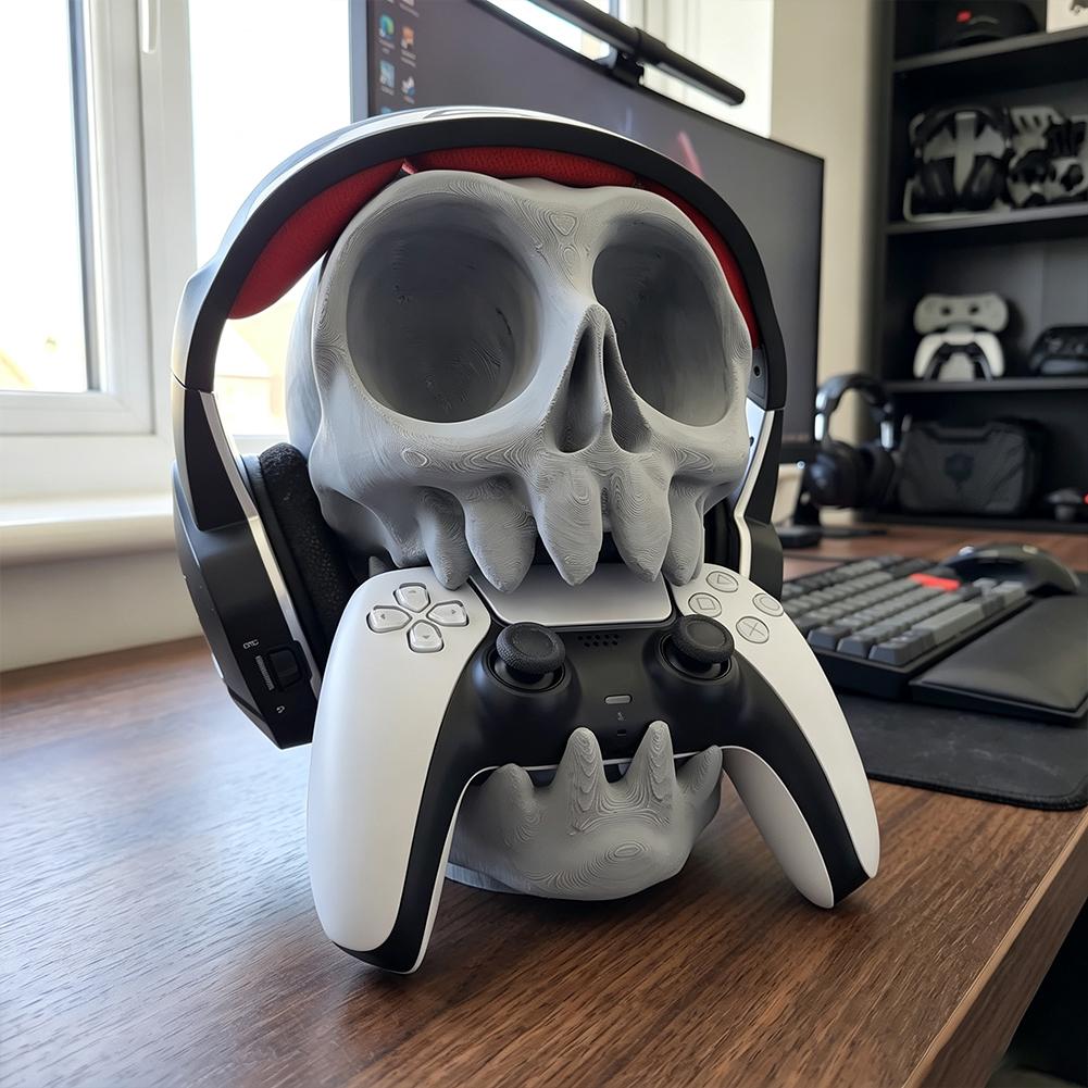 고딕 해골 디자인 게임 컨트롤러 스탠드 다기능 헤드셋  - Gaming Accessories Rack 리뷰 및 가격