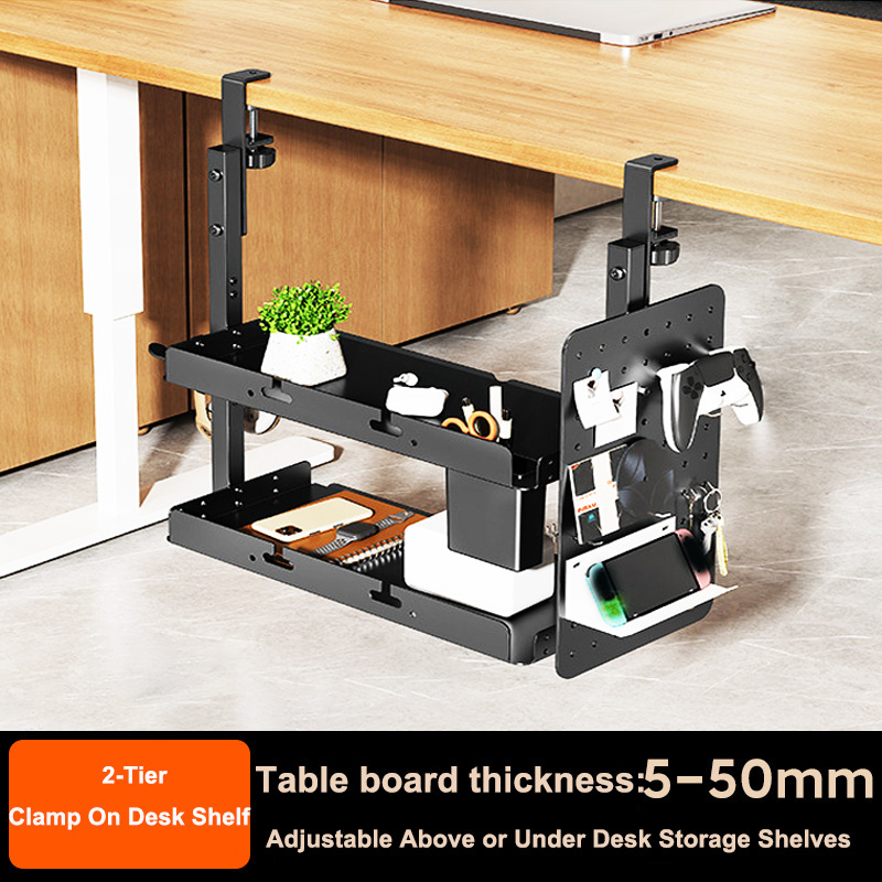 클램프형 14인치 책상 위/아래 2단 선반 유닛 (테이 - Gaming Accessories Rack 리뷰 및 가격