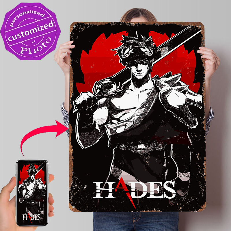하데스 게임 메탈 포스터 맞춤형 벽 장식 레트로 빈티지 - Gaming Accessories Europe 리뷰 및 가격