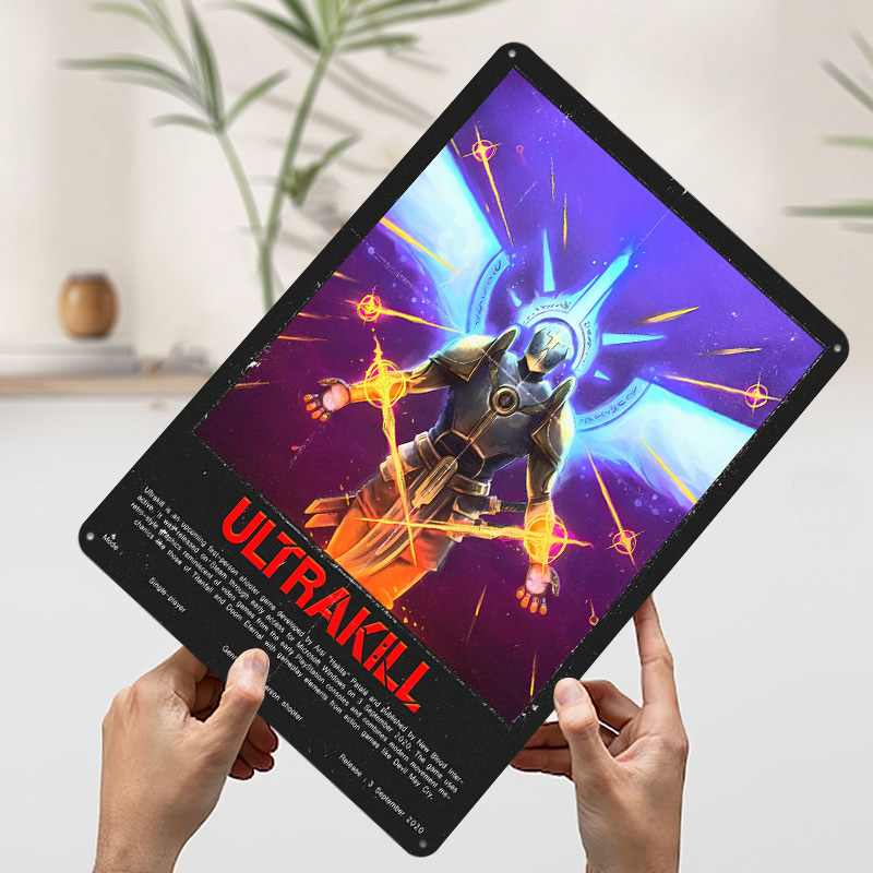 울트라킬 게임 메탈 포스터 맞춤형 벽 장식 레트로 빈티 - Gaming Accessories Europe 리뷰 및 가격