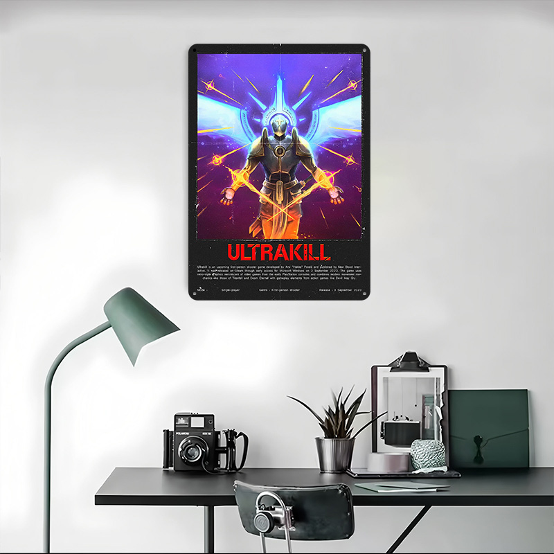 울트라킬 게임 메탈 포스터 맞춤형 벽 장식 레트로 빈티 - Gaming Accessories Europe 리뷰 및 가격