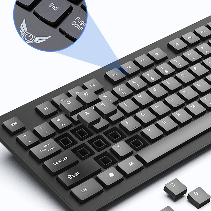 2.4G 무선 키보드 마우스 세트 104키 표준 키보드 - Gaming Accessories Box 리뷰 및 가격