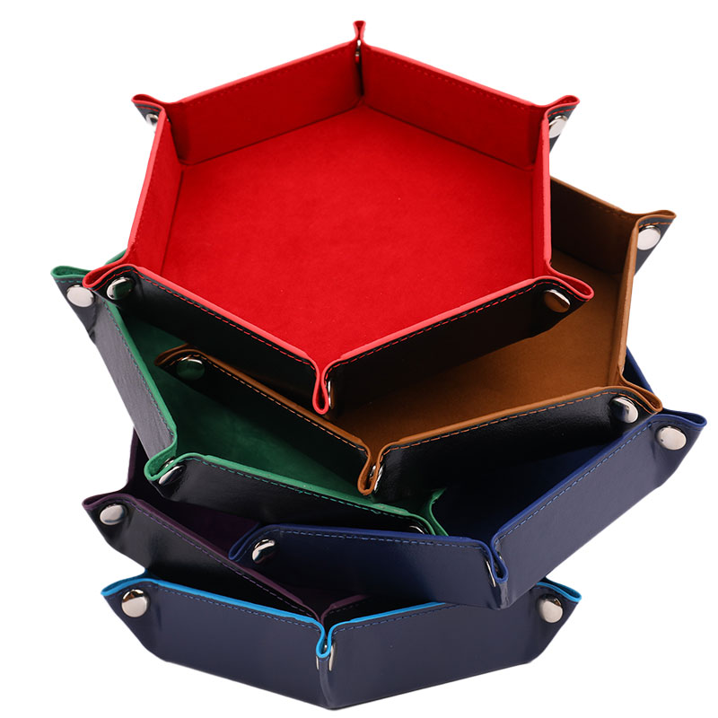 1pc 육각형 주사위 트레이 및 기타 보관 상자 보드  - Gaming Accessories Box 리뷰 및 가격