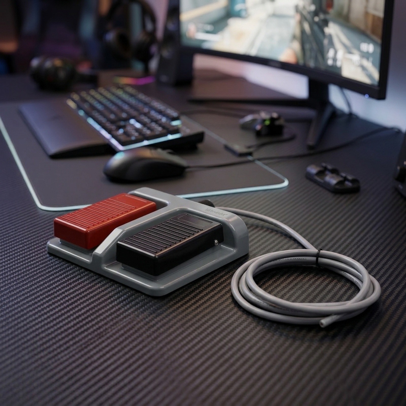 레드 블랙 듀얼 풋 스위치 모멘터리 페달 컨트롤러 (U - Gaming Accessories Images 리뷰 및 가격